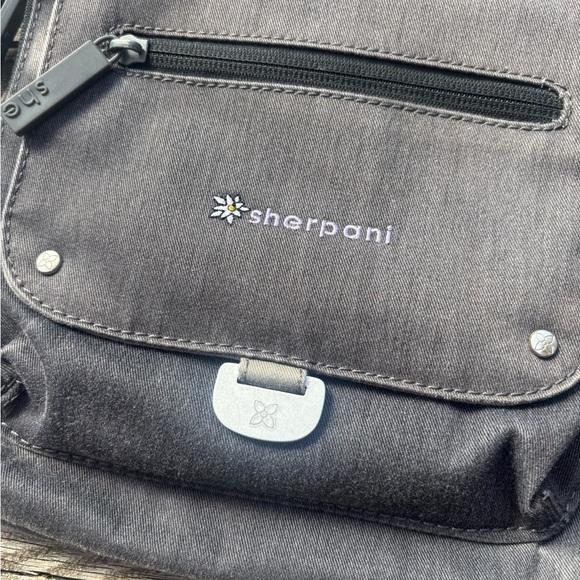 Sherpani Charcoal Crossbody Bag Purse - Picture 2 of 8
